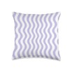 Lavender Mist Wavy Stripes Seamless Pattern Cute Aesthetic Throw Pillow