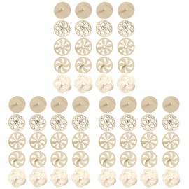 balacoo 60 Pcs Top Gyroscope for Painting Tops for Kids Unfinished Wood Gyro Wood Tops Gyroscope Craft Wood Slice Unfinished Gyroscope DIY Gyroscope DIY Tops Wooden Decorate Child