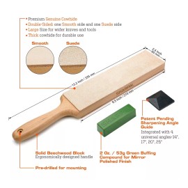 Sharpal Juego Doble Cara Para Afilado Y Tallado En Cuero De 33.5 X 6