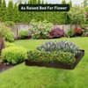mestyl Landscape Edging, 39" LX 7" H Metal Garden Edging