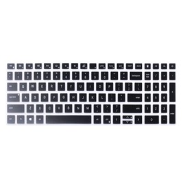 Yuomik Keyboard Skin Compatible for 2025 Dell 16/16 Plus DB16250 DB16255 DC16250 DC16251 16" / Dell 15 Laptop DC15250 DC15255, inspiron 15 3530 3535 5510 5518 & 2025 Dell Inspiron 16 5640 5645 (Black)