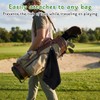 Bruislard 2 Pack Black Golf Towel with Carabiner Clip 12"