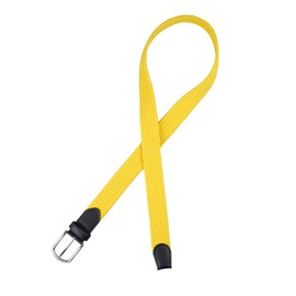 DWOY Elastic Braided Stretch Belt for Men and Women Elastic Fabric Woven Braided Trouser Belts (Yellow, L - XL)