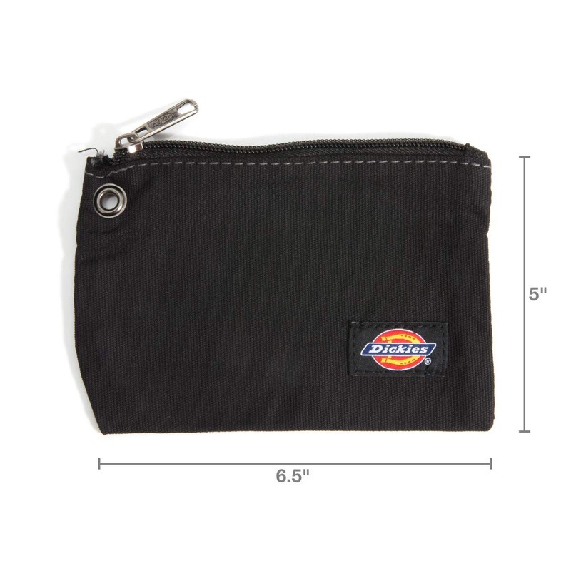 Dickies Set of 3 Small Canvas Utility Pouches, Zippered, for