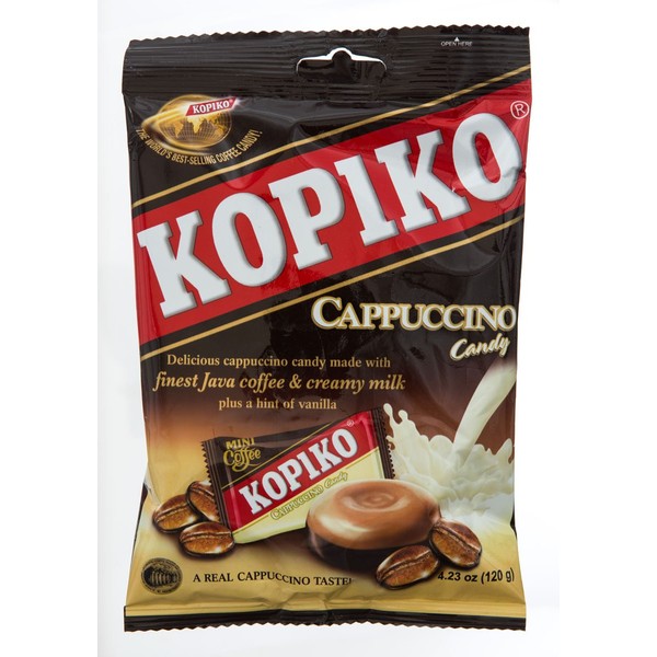 Kopiko Snack Candy Cappuccino, 4.23-Ounce (Pack of 8)