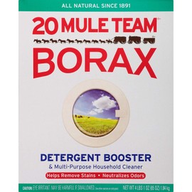 Borax 20 Mule Team Detergent Booster & Multi-Purpose Household Cleaner Box, 65 ounce