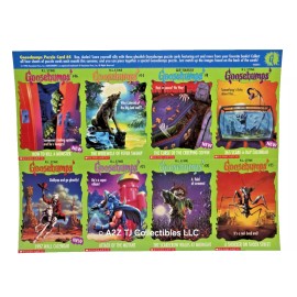 1996 Goosebumps Monster Promo Trading Card Sheet #4, author R.L. Stine
