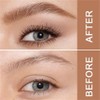 2Pcs Medium Brown 4 Tip Microblading Eyebrow Pen, Waterproof Liquid