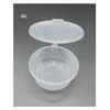 100 x 60ml Hinged Lid Food Grade Plastic Round Containers