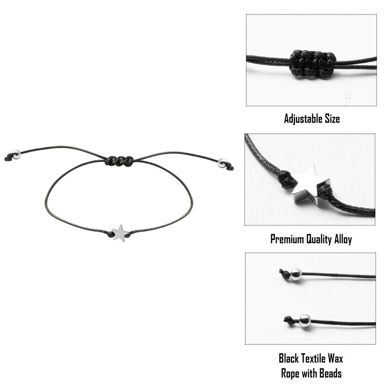 WATINC 18th Birthday Wish Bracelet for Girls, Adjustable Star Shape