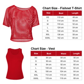 WILDPARTY Women's ‘80s/‘90s Outfit, Fishnet T-Shirt, Sleeveless Top, Leg Warmers, Fishnet Gloves, ‘80s Costume, Fishnet Top, Women's Tops, Neon T-Shirt, ‘80s Aerobics Outfit, Clothing Themed Party,