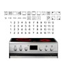 Cooker Symbol Sticker Set for Cooker Labelling (RPt1/1) (9 mm)