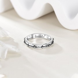 ZPMMPZ Anxiety Spinner Ring 925 Sterling Silver Celtic Knot Fidget Ring Stress Ring Jewelry Gifts for Women Men