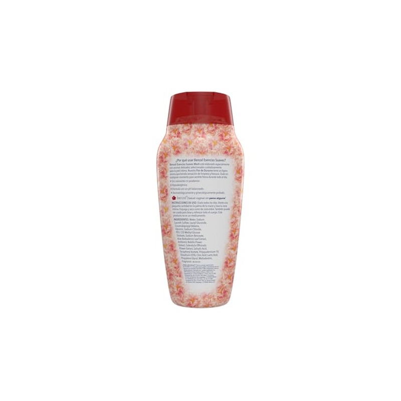 Benzal Wash Jabon Intimo Femenino Durazno Esencias Suaves 355ml