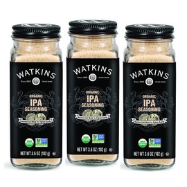 Watkins Gourmet Organic Spice Jar, IPA Seasoning, 3.6 oz. Bottle, 3-Pack