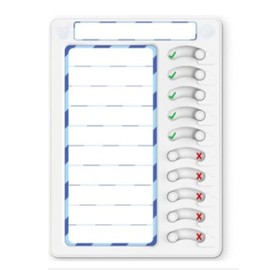 ateena Forget Things Checker Task Management Todo List Checklist Dry Erase Board Schedule Board for Kids with Pen (22cm x 15cm)