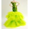 Handmade Cora Gu Classic Shimmery Lime One Shoulder Mermaid Gowns