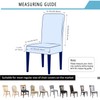 BOGUANG Waterproof Chair Covers Dining Chair Cover,Removable Washable Jacquard Parsons