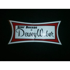 DEWEY WEBER SURFBOARDS CLASSIC LARGE SIZE STICKER  8" X  4"