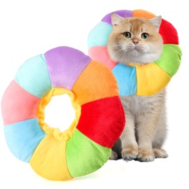 SYCYKA Collar de Recuperación para Perro y Gatos, Dona Ajustables para Perro Cuello, Cómodo Cono para Perro para Perros y Gatos Pequeños y Medianos, Recuperación Post Cirugía, Evite Morder y Arañar