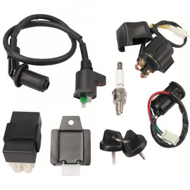 GY6 Ignition Coil CDI Box Voltage Regulator Relay Solenoid Kit