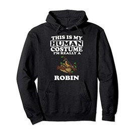 This Is My Human Costume I'm Really A Robin Bird Pullover Hoodie