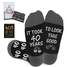 40th Birthday Gifts for Men, 40 Year Old Birthday Gifts for Men, Socks for 40 Year Old Man, 3D Pop Up Birthday Card, 40th Poster Anniversary Card