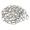 sourcing map Stainless Steel 304 Hardened Proof Coil Chain 1m