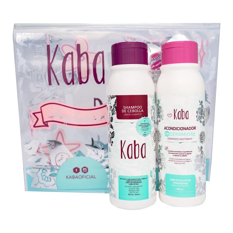 Kaba Shampoo de Cebolla Anticaída y Acondicionador de Ceramidas Promueve
