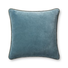 Loloi Chris Loves Julia Liza Collection PCJ0020 Blue 22'' x 22'' Cover w/Down Pillow