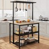 GAOMON 42" Large Kitchen Island Bakers Rack Microwave Oven Stand