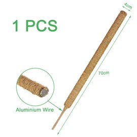 1 x 70 cm x 4 cm climbing aid Monstera, moss rod for Monstera, bendable Monstera trellis, flexible moss rods for plants, for creeper plants grow upwards
