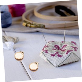 Operitacx 60 Sätze Mini Holzstickrahmen Diy Anhänger für Kreative und Armbänder Handgefertigte Schmuckgestaltung Leicht und Tragbar Einzigartiges Vintage Design