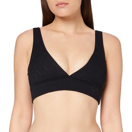 Seafolly Women's Your Type V Neck Crop Top Bikini Top, Black (Black Black)