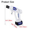 Cordless Pressure Washer Car Washer Spray Air Gun Handheld Tool,
