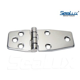 SeaLux Marine Surface Mount Heavy Duty SS Large Leaf Hatch Door Hinge 3-3/4" x 1-1/2" for RV, Boat, Yacht (Pair)