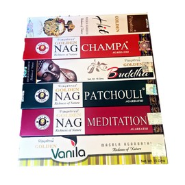 Golden Nag Champa Incense Sticks Vijayshree Six of the Best