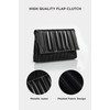 BABEYOND Clutch Purses for Women - Evening Bag Pleated Flap