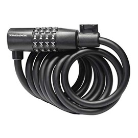 Trelock Unisex - Adult Combination Spiral Cable Lock 2231263293 Combination Spiral Cable Lock, Black, 180 cm
