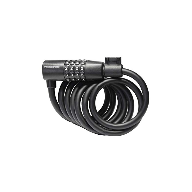 Trelock Unisex - Adult Combination Spiral Cable Lock 2231263293 Combination