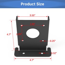 8 Pcs Adjustable 4x4 Wood Fence Pergola Post Base Brackets,Heavy Duty Post Anchor Base Brackets for Deck Pergola Railing Mailbox