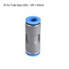 sourcing map Straight Push Connectors 10mm Quick Release Pneumatic Connector