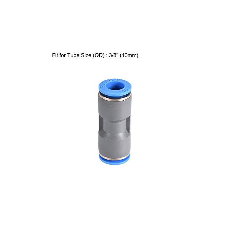 sourcing map Straight Push Connectors 10mm Quick Release Pneumatic Connector
