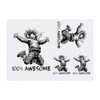 4 x 'Awesome Kid' Temporary Tattoos - Water Resistant, Skin-Safe,