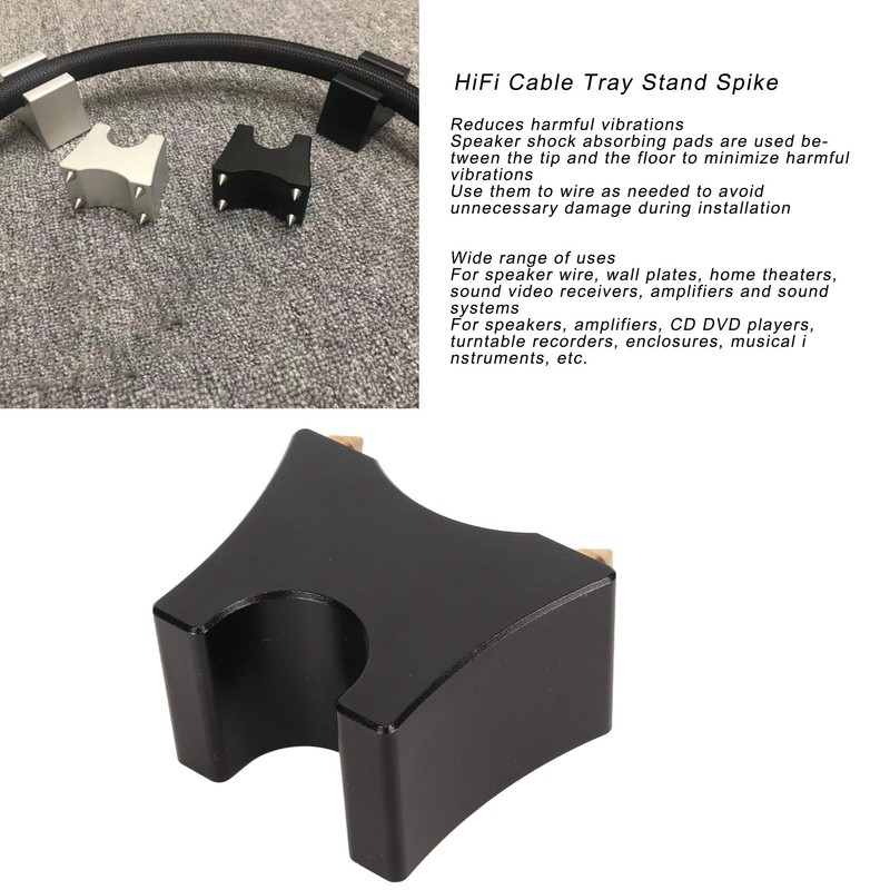 HiFi Cable Stand Spike Shock Absorbing Aluminum Alloy HiFi Speaker