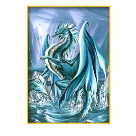 DCIDBEI 5D Full Drill Diamond Painting Dragon Diamond Painting by Numbers Acrylic Drilling Cross Stitch Patterns Kits for Adults Kids Embroidery Arts Craft Mosaic Pictures Canvas Wall Decor 30X40CM