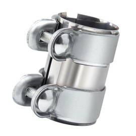ALI2 125 mm x 60 mm, clamp clamps for exhaust pipes, silencer, exhaust, stainless steel, connection for exhaust pipe (125 x 60 mm)
