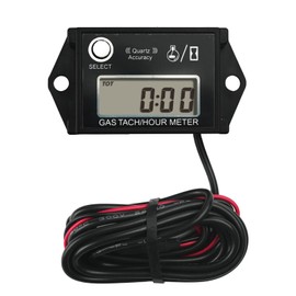 Runleader Digital Maintenance Hours Tachometer Waterproof Design for Lawnmower, Generator, Motorcycle, ATV, Outboard Motor, Boat, Chainsaw etc