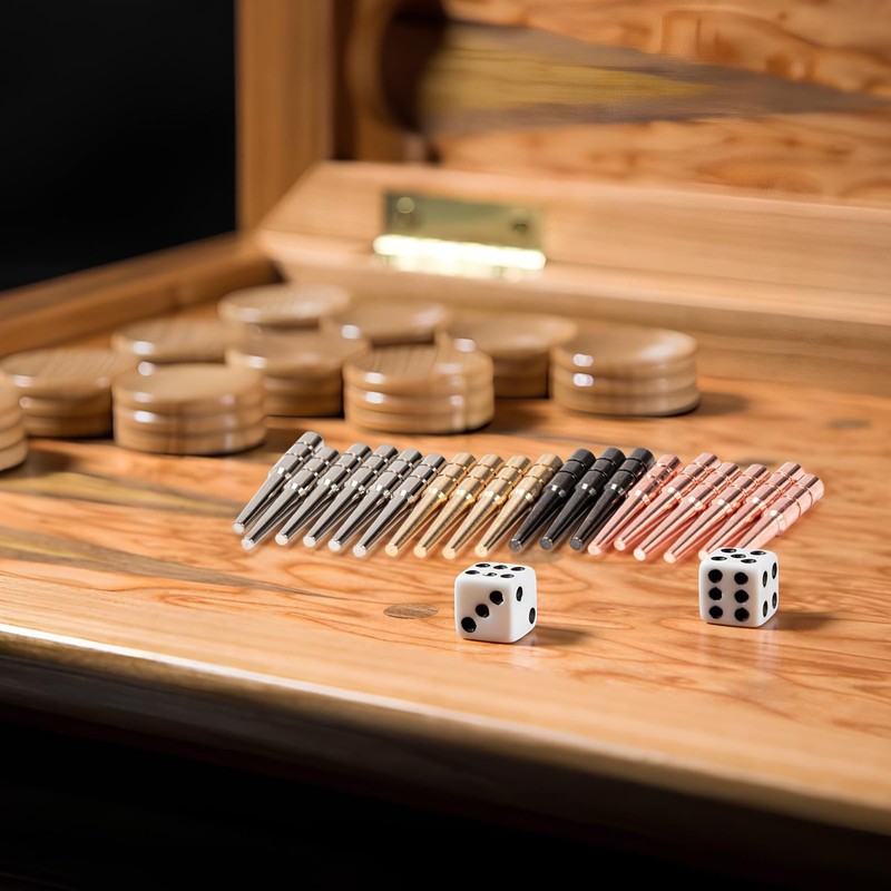 24PCS Cribbage Pegs, Crib Pegs Cribbage Board, Versatile Brass Tapered