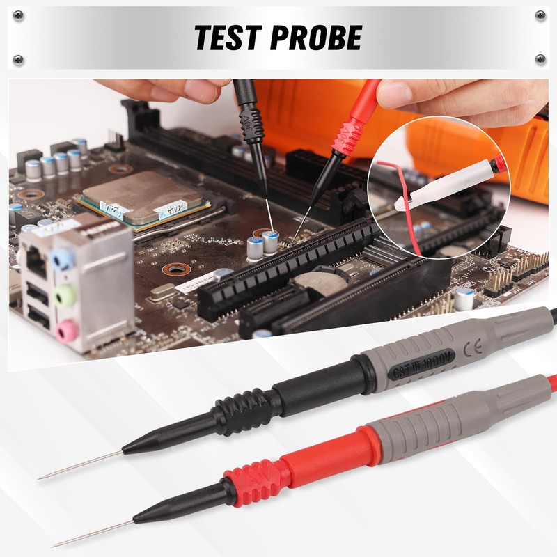 SWANLAKE 27-Piece Multimeter Test Leads Set, CAT.III 1000V / CAT.IV